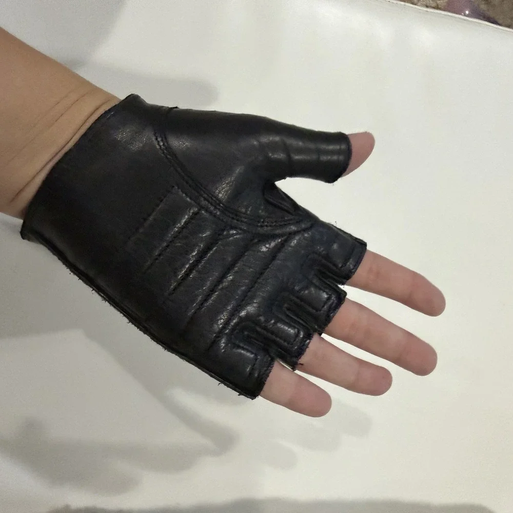 Harley-Davidson Women's Small Black Leather Fingerless Left Glove Replacement